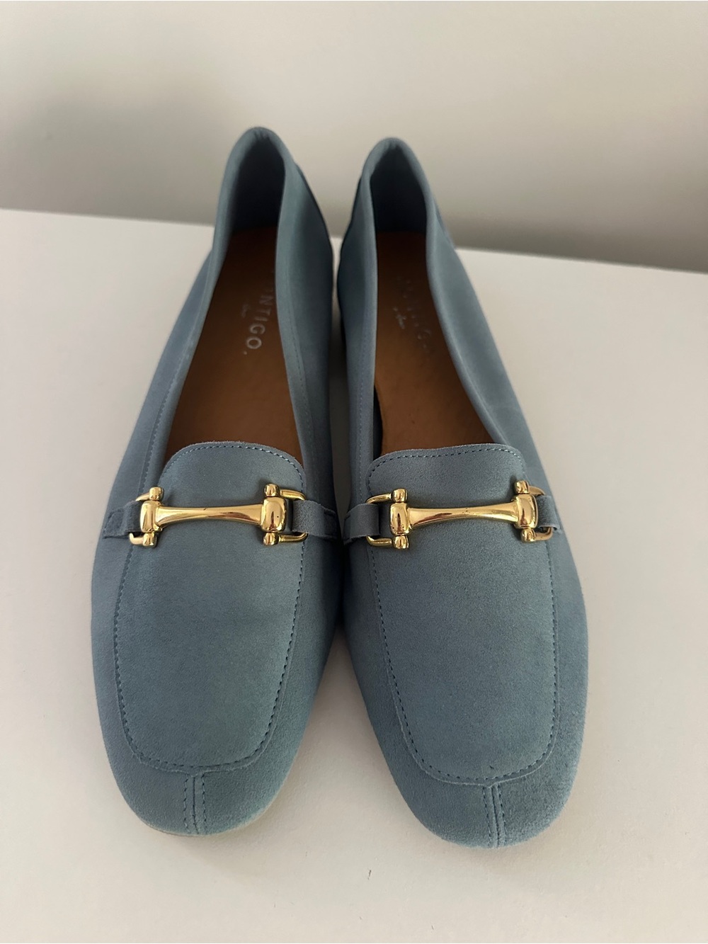 Dusty Blue Horsebit Loafers EU 39 | Contigo Milano